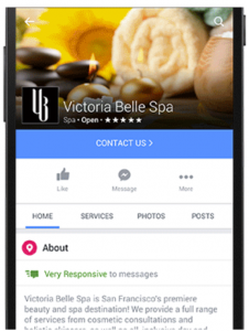 Facebook page on a mobile phone | Godwin Marketing Communications