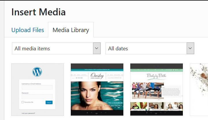 Media Library screenshot | Godwin Marketing Communications